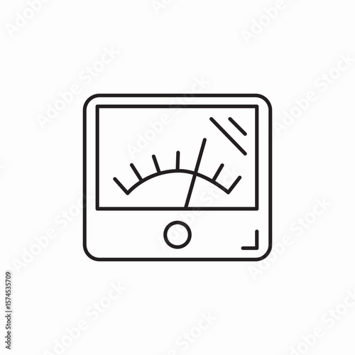 energy power measure icon sign vector