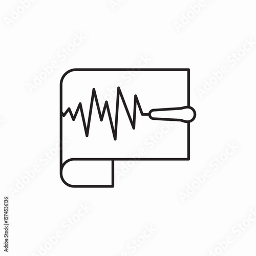 heart pulse icon sign vector