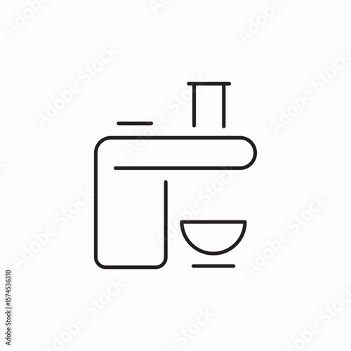 juicer machine icon sign vector