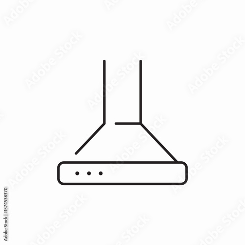 kitchen hood icon sign vector