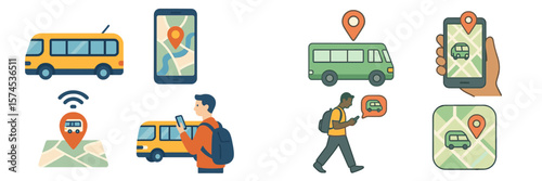 Finding bus routes with mobile apps while commuting in a urban setting during daylight hours