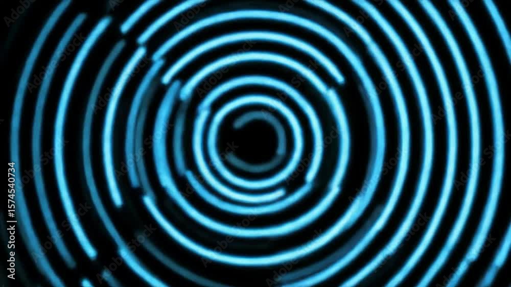 Pulsing Blue Concentric Circles Sonar Animation Pulsing Blue Concentric Circles Sonar Animation