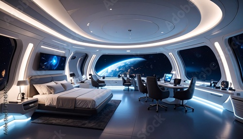 Oficina en el espacio