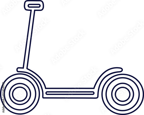 Kick scooter isolated on a white background vector illustration