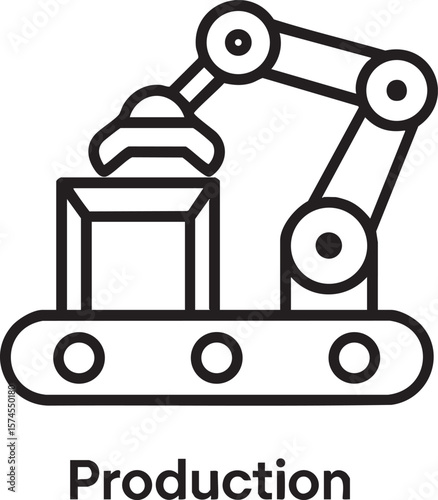 Automated Production Line Robotic Arm and Conveyor Belt System