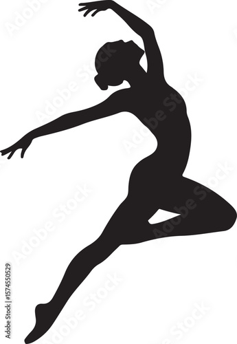 dancer silhouette vector illustration design