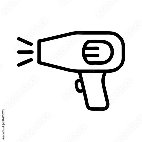 hairdryer line icon