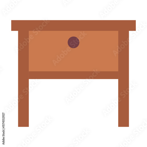 Nightstand Drawer Icon Furniture Bedroom Storage Home