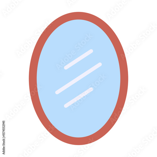 Mirror Flat Icon Home Decoration Bathroom Beauty
