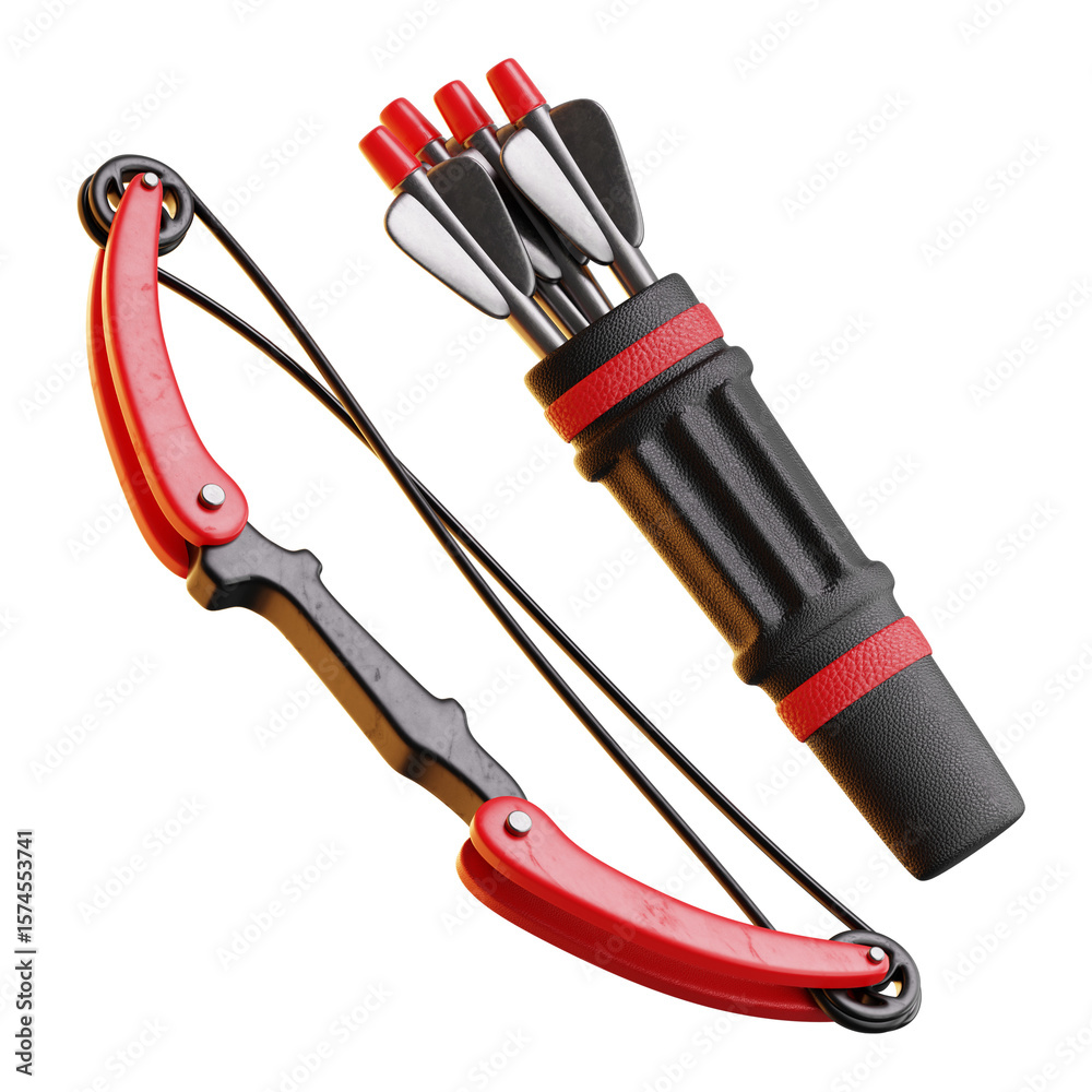 Naklejka premium Archery Bow 3D Icon