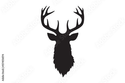 Deer Head Silhouette