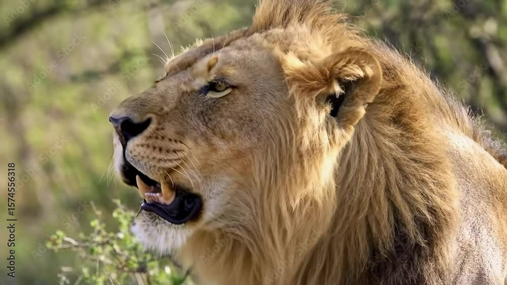 Majestic lion close up portrait Majestic lion close up portrait