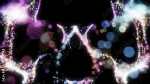 Seamless Looping Abstract Glittering Particle Background Animation