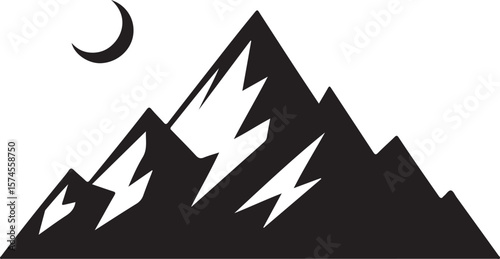 mountain landscape silhouette vector illustration design 