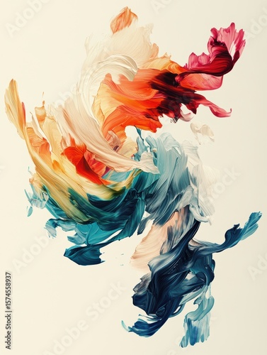 Abstract Acrylic color background. Vivid colors in illustration for banner, poster. Element design. freedom concept. 