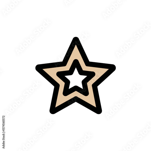 Layered star shapes glow brightly on white backdrop