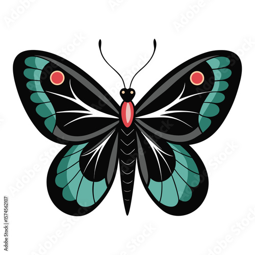 Butterfly silhouette vector 