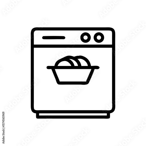 Oven line icon