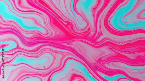 Fluid Motion of Blended Pigments Creates a Visually Appealing Artistic Design and an Energetic Effect