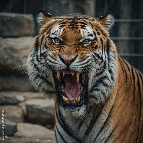 white tiger portrait