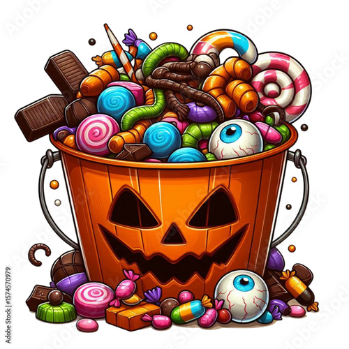 colorful easter eggs in basket