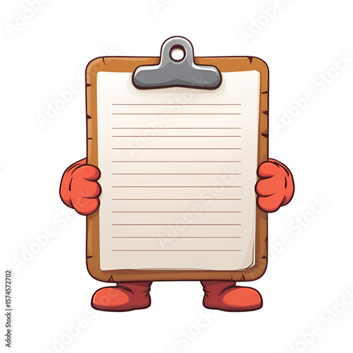 clipboard with blank paper