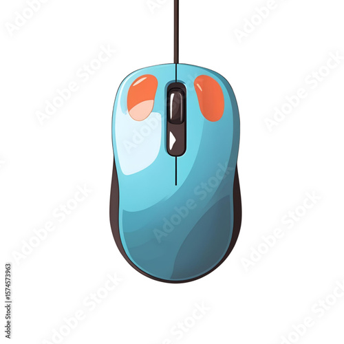 computer mouse isolated on white