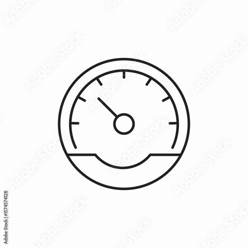 speedometer speed icon sign vector