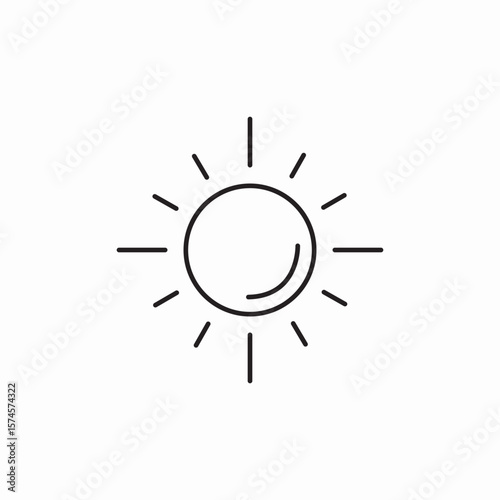 sun shine icon sign vector
