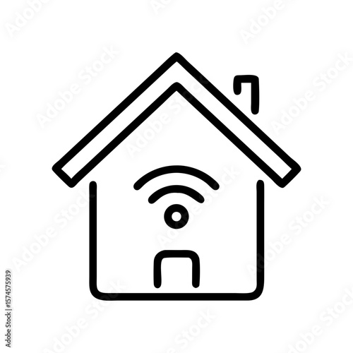 Smart home line icon