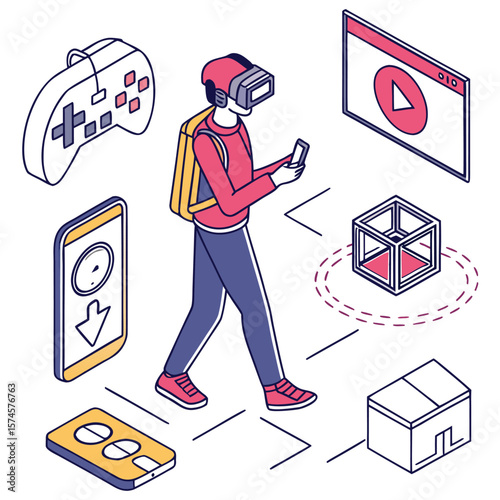 Virtual Reality & Metaverse Icons
