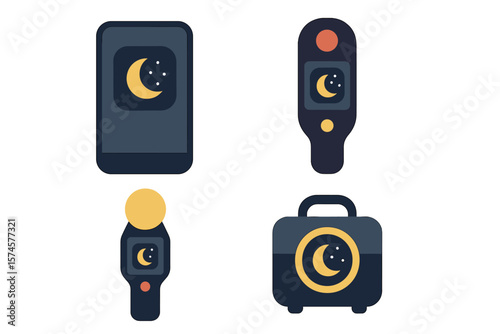 Devices for monitoring sleep quality and patterns during nighttime hours