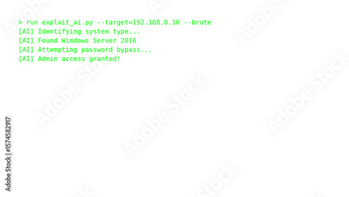 AI Hacking Tool Terminal Overlay Transparent Background - Green terminal texts