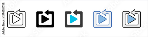 Replay Icon Pack Multistyle Illustration