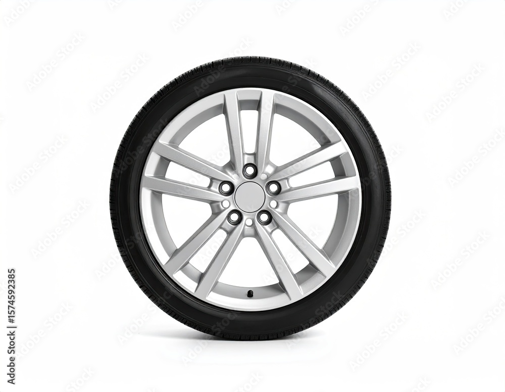 Car wheel isolated on white Car wheel isolated on white