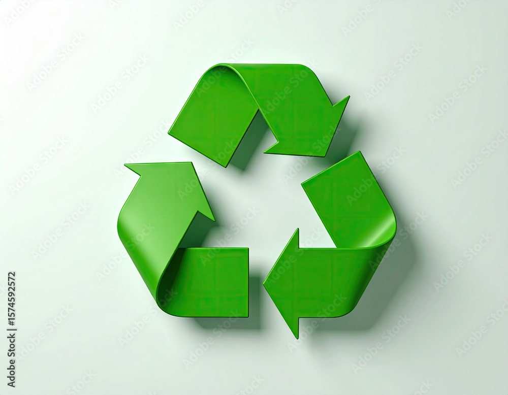 Obraz premium Green recycling symbol (1)