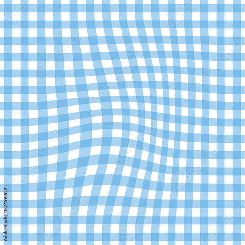 Gingham seamless pattern. Seamless checkered pattern. Texture cherry, blue, yellow, green and white vichy. Checkered wallpaper. Design of samples of natural fabric and textiles