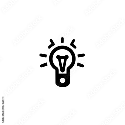 Bright light bulb glowing with energy showing intelligent ideas and innovation concept vector

