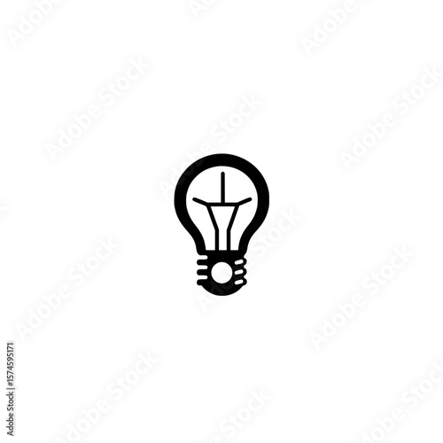 Creative energy concept with glowing light bulb symbolizing innovation in modern digital technology