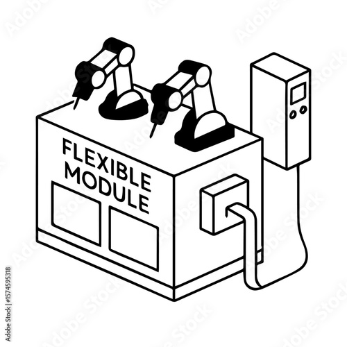 Flexible module automation system industrial robotic arms manufacturing technology solution design
