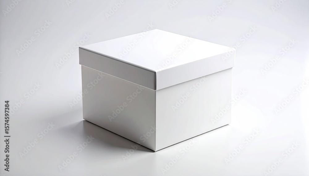 Blank white box on white background Blank white box on white background