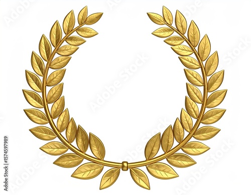 Golden laurel wreath