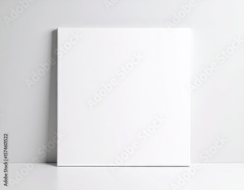 Blank canvas  minimalist presentation