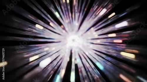 Extreme Macro View of Data Transmission within a Fiber Optic Cable