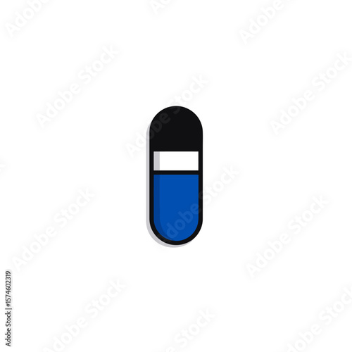 Eraser deletes mistakes centered isolated clean design