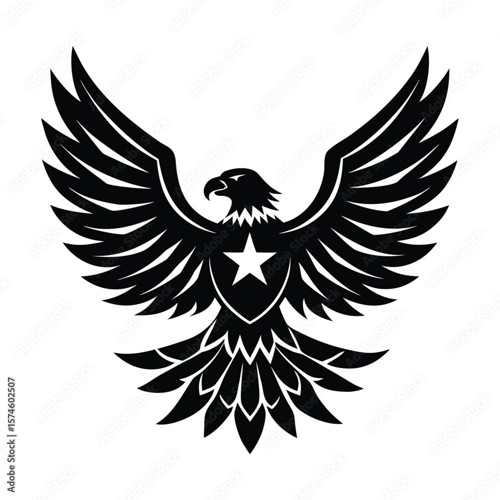 Obraz premium eagle with wings vector