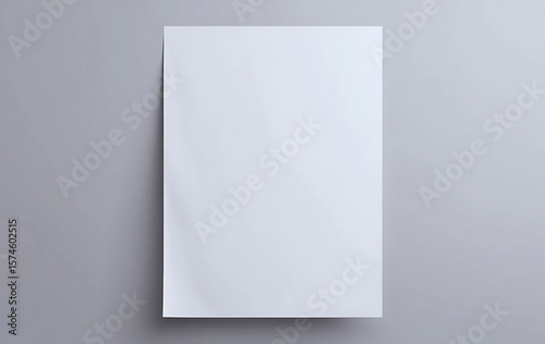 White vertical paper sheet Mockup