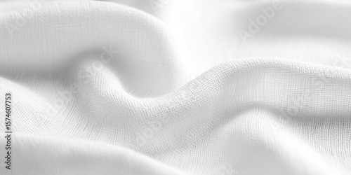 Wallpaper Mural Close-up view of white fabric texture. Torontodigital.ca