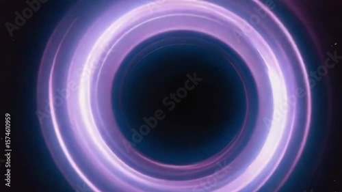 Hypnotic Concentric Rings of Purple and Blue Energy