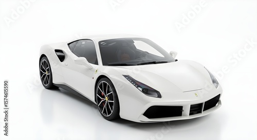 Luxury Vehicle Sports Car 4K Wallpaper Colorful Background White Background